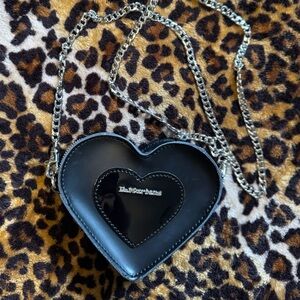 Dr Marten Tiny Black Heart Purse
